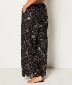 Etam Pantalon de pyjama en coton imprimé constellation NOIR New