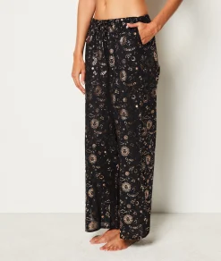 Etam Pantalon de pyjama en coton imprimé constellation NOIR New