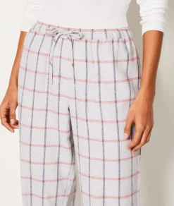 Etam Pantalon de pyjama en coton à carreaux GRIS Cheap