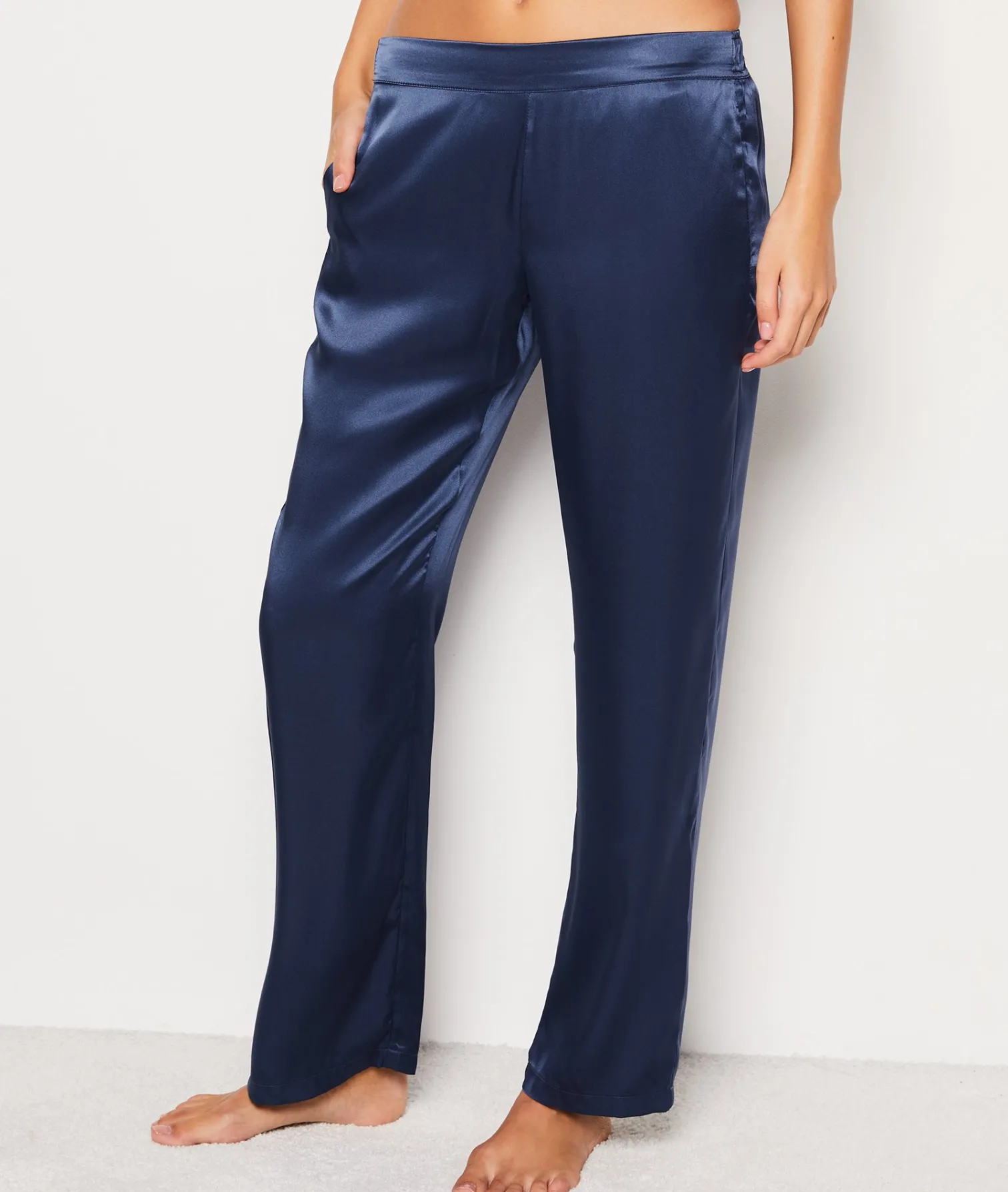 Etam Pantalon de pyjama en soie BLEUNUIT Cheap