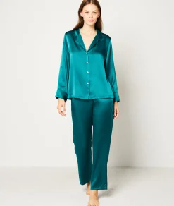 Etam Pantalon de pyjama en soie EMERAUDE Flash Sale