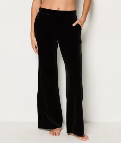 Etam Pantalon de pyjama en velours NOIR Best