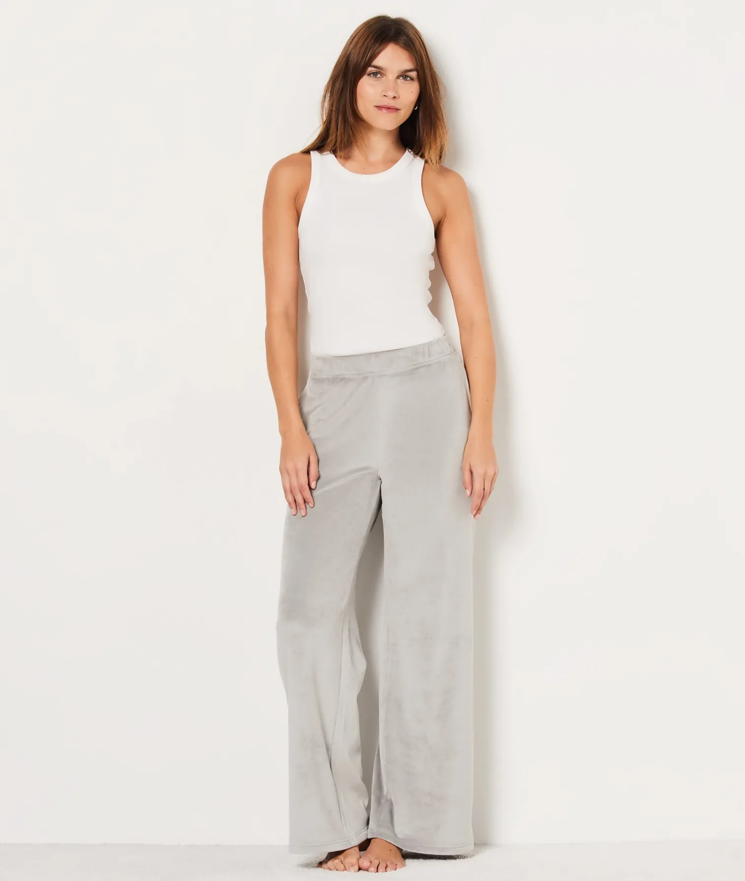 Etam Pantalon de pyjama en velours VERTNIL Cheap