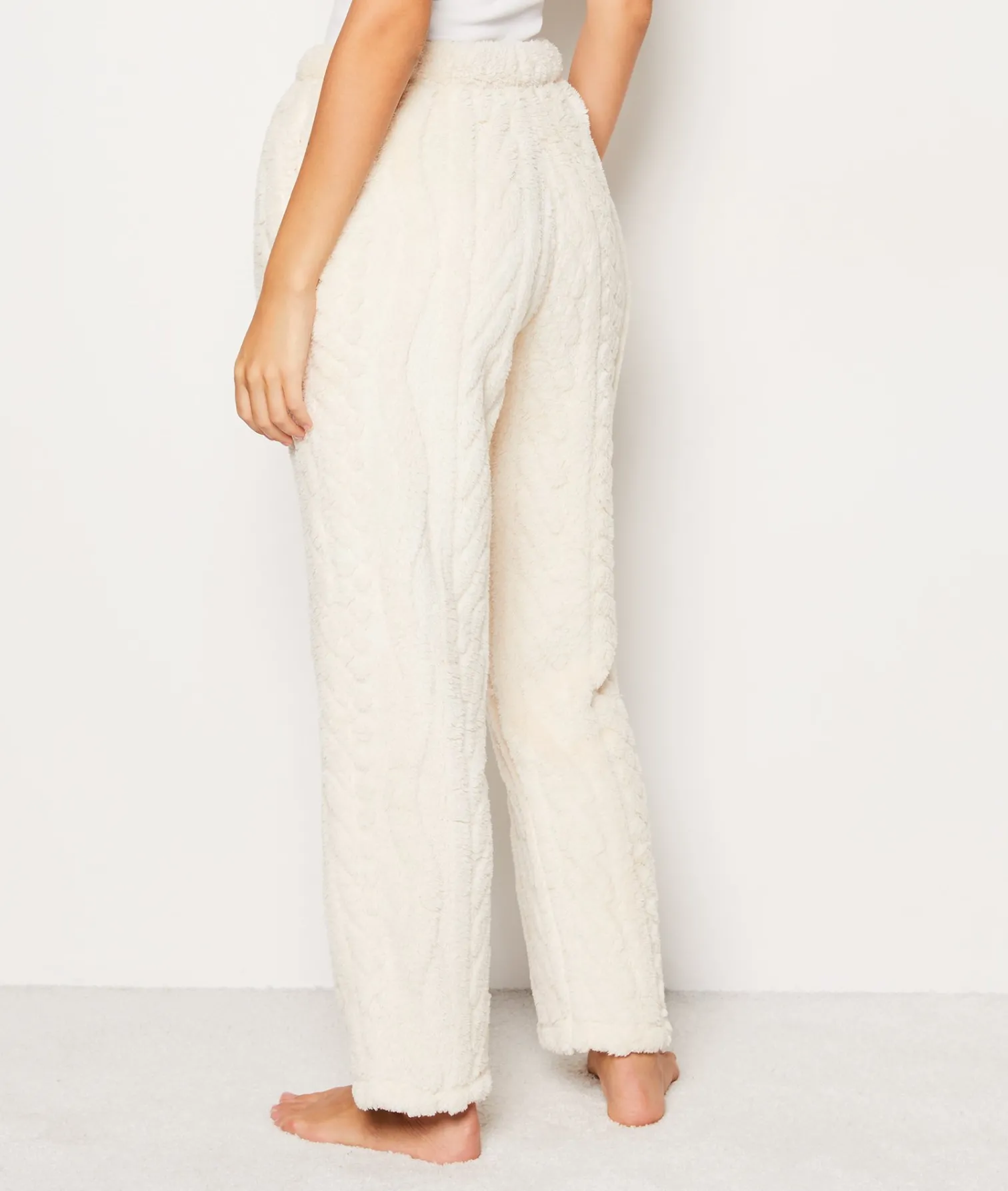 Etam Pantalon de pyjama polaire ECRU Hot