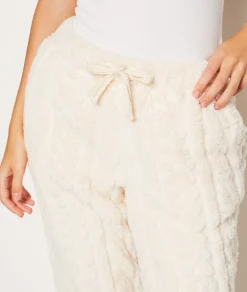 Etam Pantalon de pyjama polaire ECRU Hot