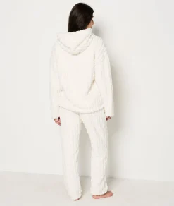 Etam Pantalon de pyjama polaire ECRU Clearance