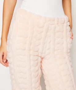 Etam Pantalon de pyjama polaire ROSEPOUDRE New