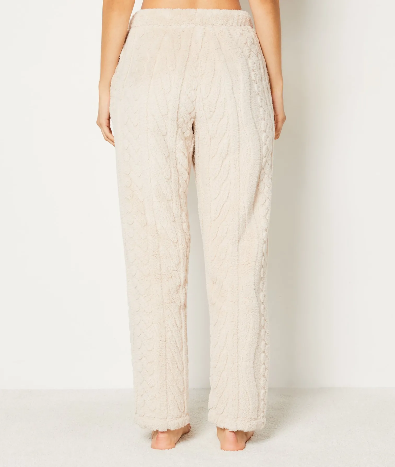 Etam Pantalon de pyjama polaire BEIGE New