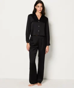 Etam Pantalon de pyjama satiné NOIR Online