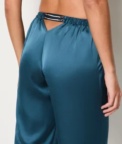 Etam Pantalon de pyjama satiné VERTCANARD Discount