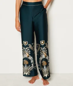 Etam Pantalon de pyjama satiné imprimé IMPFONDVERT Online