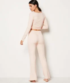 Etam Pantalon de pyjama évasé pailleté ROSEPOUDRE Cheap
