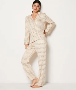 Etam Pantalon de pyjamas en twill imprimé IMPFONDVERT Flash Sale