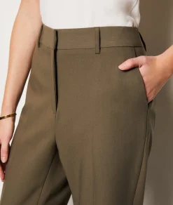 Etam Pantalon en twill coupe large KAKI Cheap