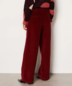 Etam Pantalon large côtelé BORDEAUXGRENAT Cheap