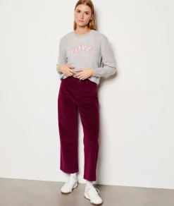 Etam Pantalon velours en coton coupe large PETUNIA Shop