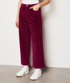 Etam Pantalon velours en coton coupe large PETUNIA Shop