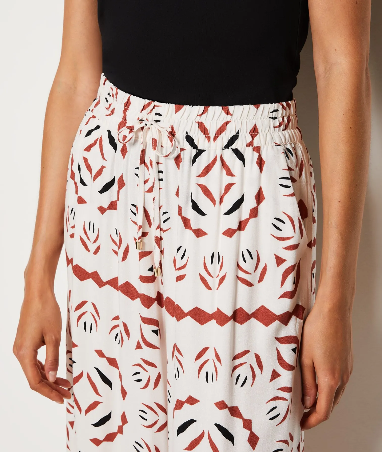 Etam Patterned Pyjama Trousers BRICKREDPRINT Outlet