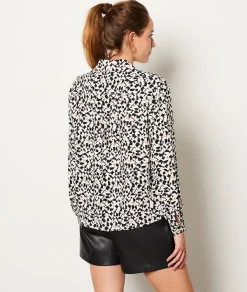 Etam Patterned Shirt IMPFDBLACK Clearance