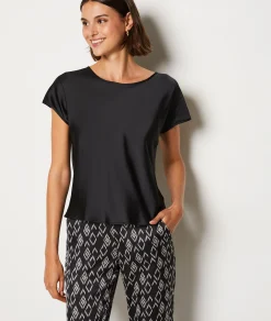 Etam 3-Piece Satin Pyjamas IMPFDBLACK New