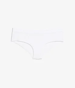 Etam Plain Organic Cotton Boyshort WHITE New