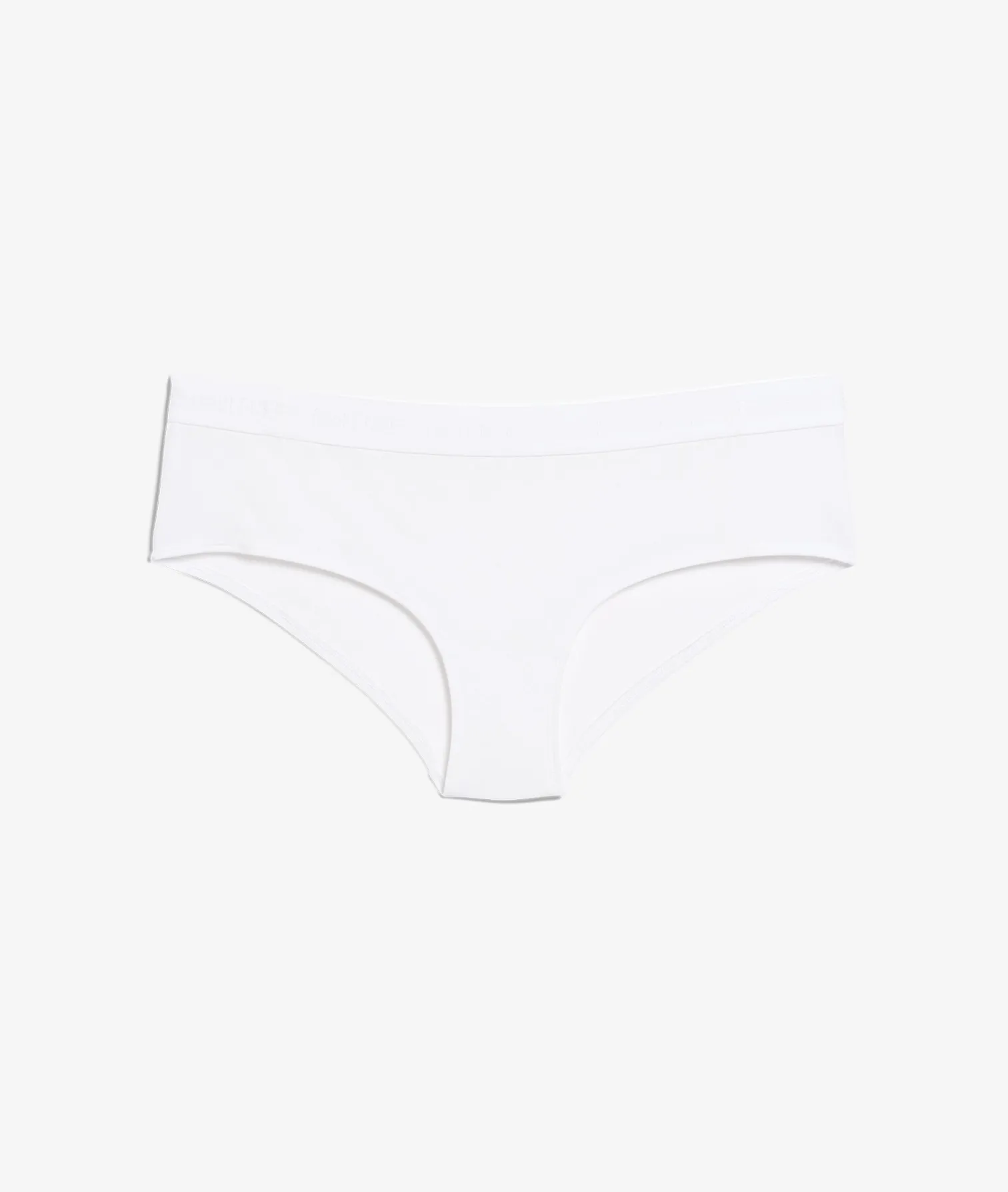Etam Plain Organic Cotton Boyshort WHITE New
