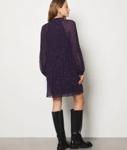 Etam Pleated Short Dress VIOLETPRINTEDIMP. Fashion