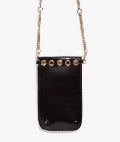Etam Pochette en cuir NOIR Best