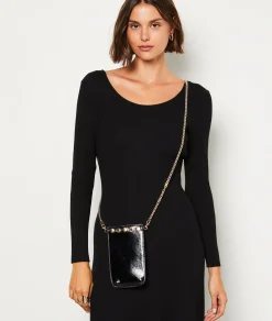 Etam Pochette en cuir NOIR Best