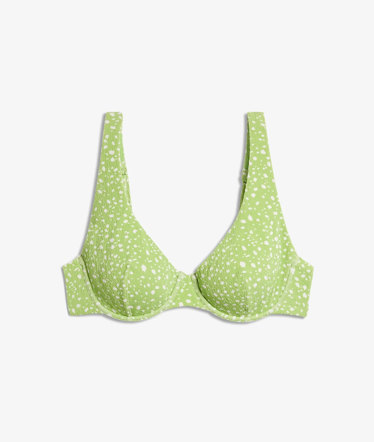 Etam Polka Dot Balconette Bikini Top ANISE Cheap