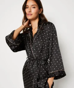 Etam Polka Dot Robe IMPFDBLACK Clearance