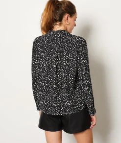 Etam Polka Dot Shirt BLACK Hot