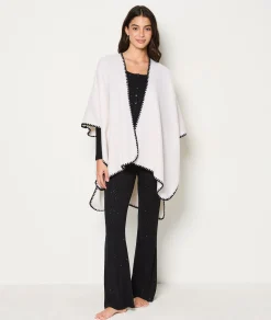 Etam Poncho en polaire ECRU Cheap