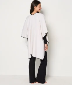 Etam Poncho en polaire ECRU Cheap