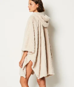 Etam Poncho polaire BEIGE Hot