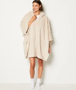 Etam Poncho polaire BEIGE Hot