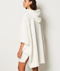 Etam Poncho polaire ECRU Flash Sale
