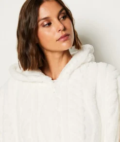 Etam Poncho polaire ECRU Flash Sale