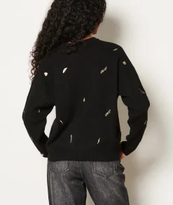 Etam Pull à imprimé dorée NOIR Store