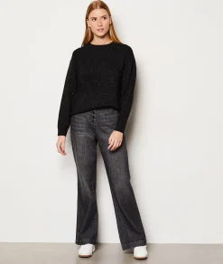 Etam Pull cachemire  à paillettes NOIR Best Sale