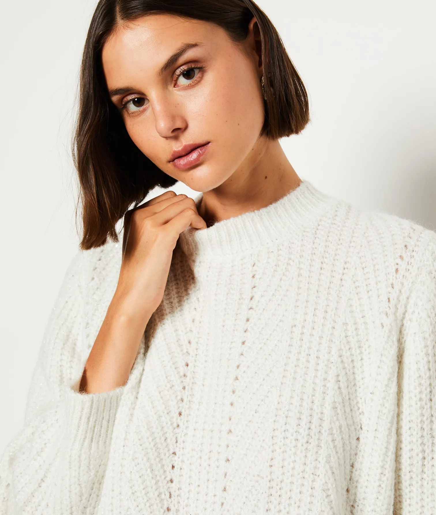 Etam Pull col rond ECRU Cheap