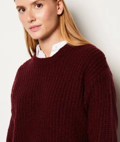 Etam Pull col rond BORDEAUXGRENAT Store