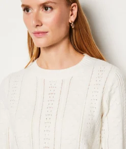 Etam Pull col rond ECRU Fashion