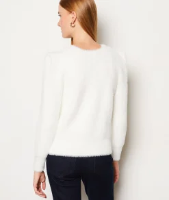 Etam Pull col rond ECRU Best Sale