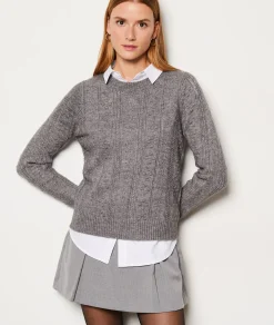 Etam Pull col rond GRIS Cheap