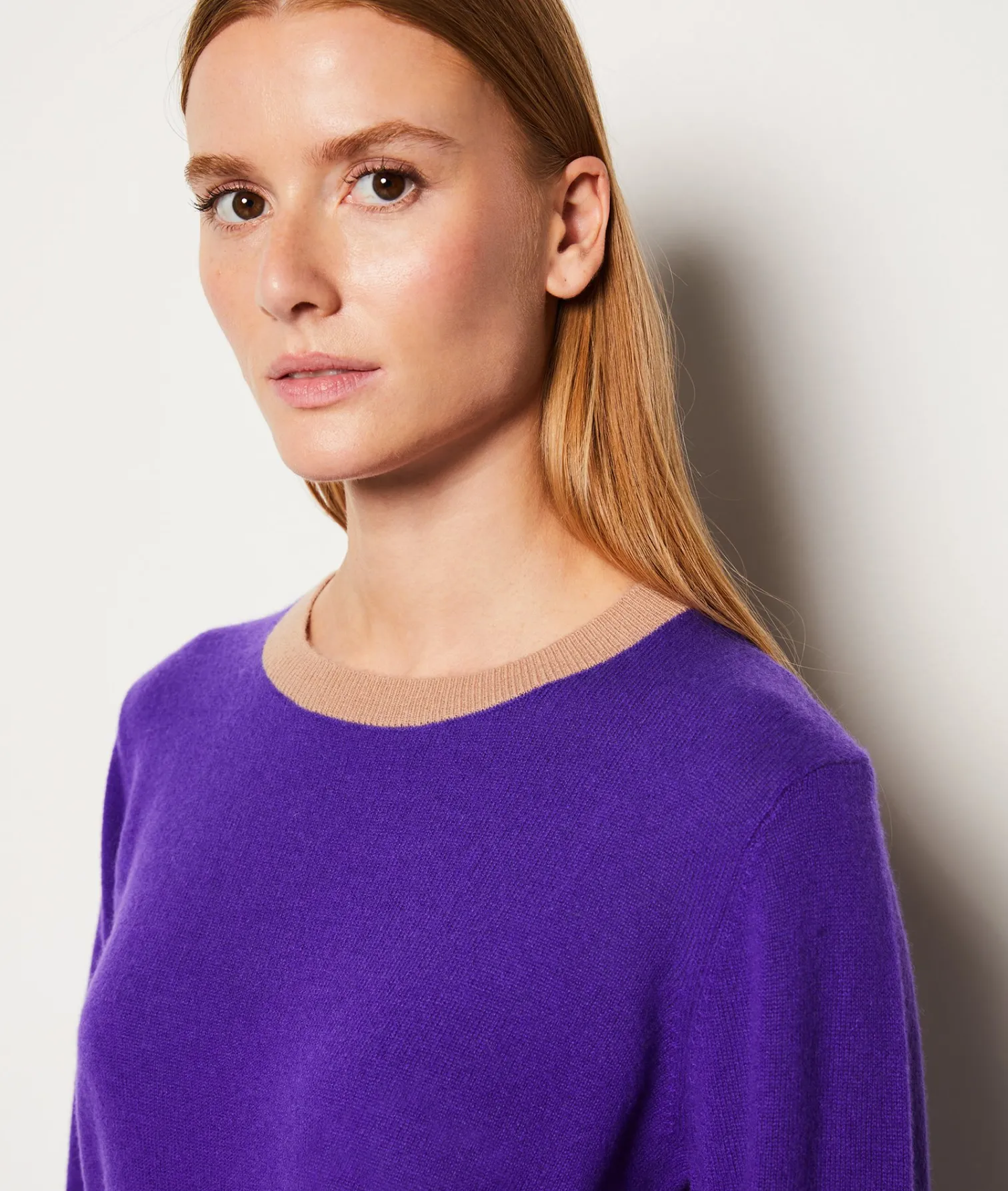 Etam Pull col rond cachemire VIOLET Store