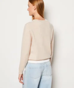 Etam Pull col rond cachemire BEIGE Discount