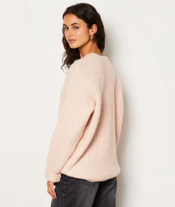 Etam Pull col rond en maille ROSEPOUDRE Best Sale
