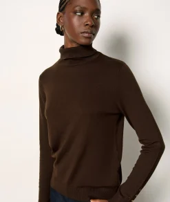 Etam Pull col roulé MARRON Shop