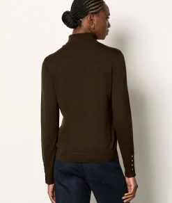 Etam Pull col roulé MARRON Shop